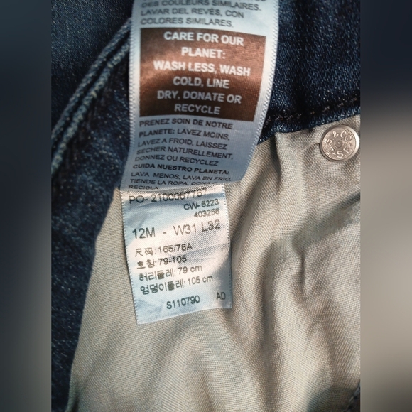 Signature by Levi Strauss Dark Blue Flare Jeans - Picture 4 of 6